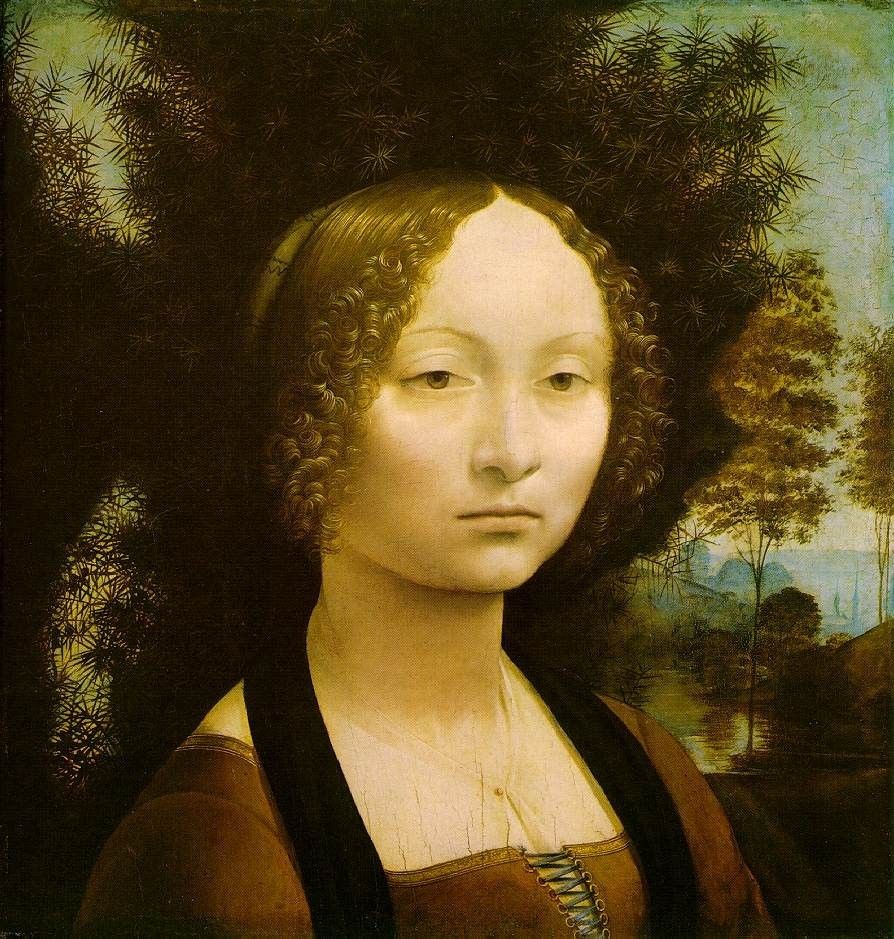 Leonardo da Vinci Portrait of Ginevra Benci